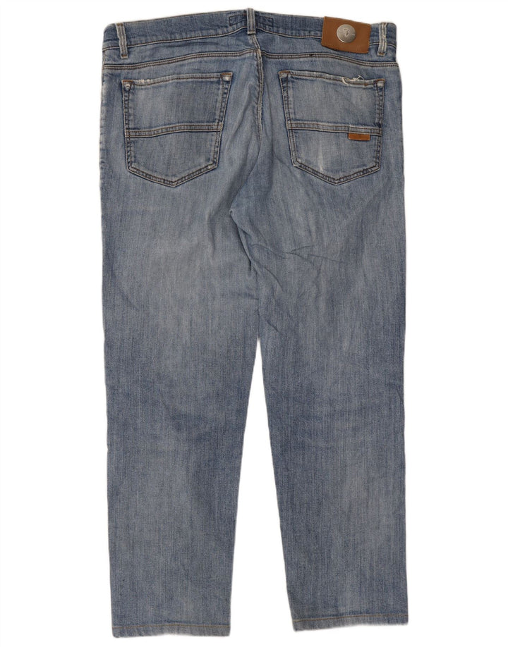 Damskie proste dżinsy Trussardi W35 L27 Niebieskie