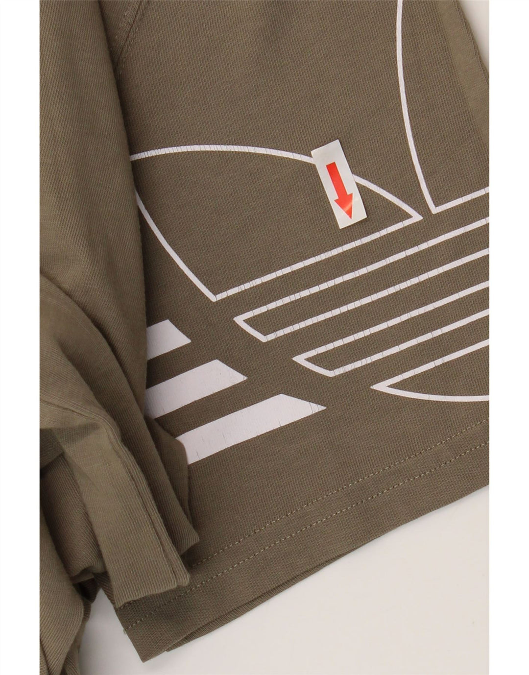Męska koszulka z grafiką Adidas, średnia, bawełniana khaki