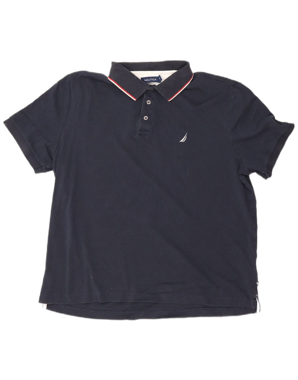Męska koszulka polo Nautica XL, granatowa, bawełniana