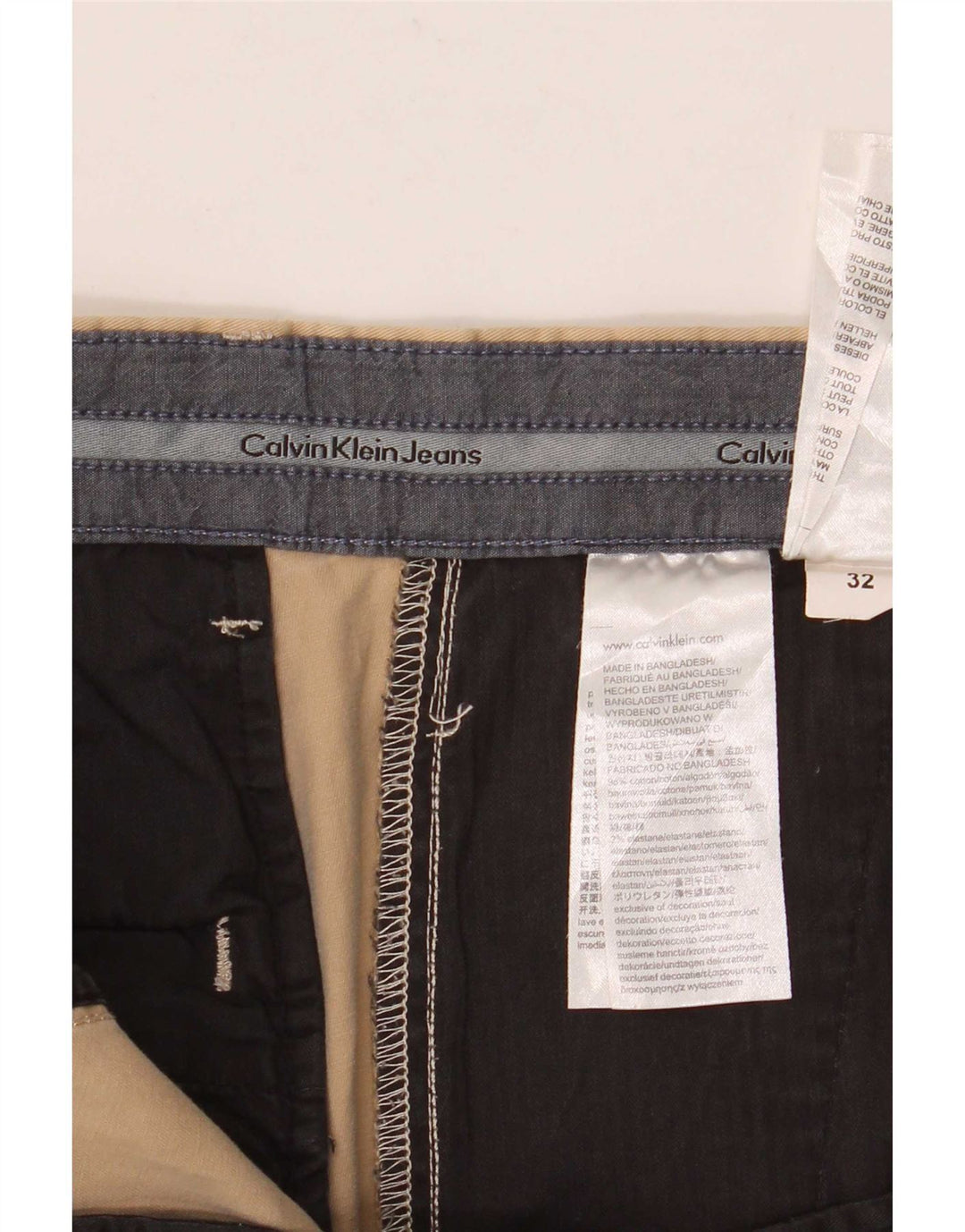 Męskie spodenki Chino Calvin Klein W32 Średni beż, bawełna