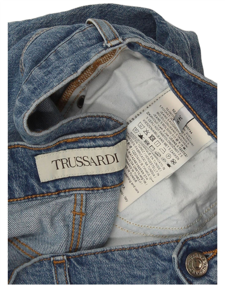 Męskie jeansy Trussardi w trudnej sytuacji W34 L31 Niebieskie