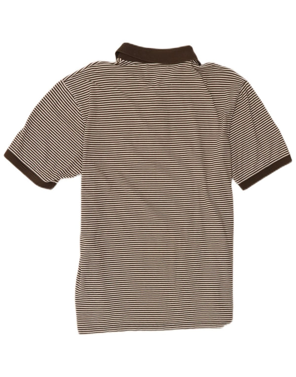 Męska koszulka polo Hugo Boss XL, khaki, w prążki, bawełniana