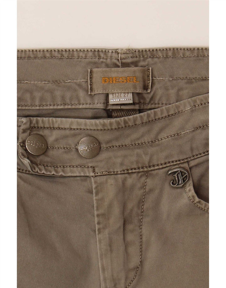 Damskie spodnie typu slim casual Diesel W27 L30 szare