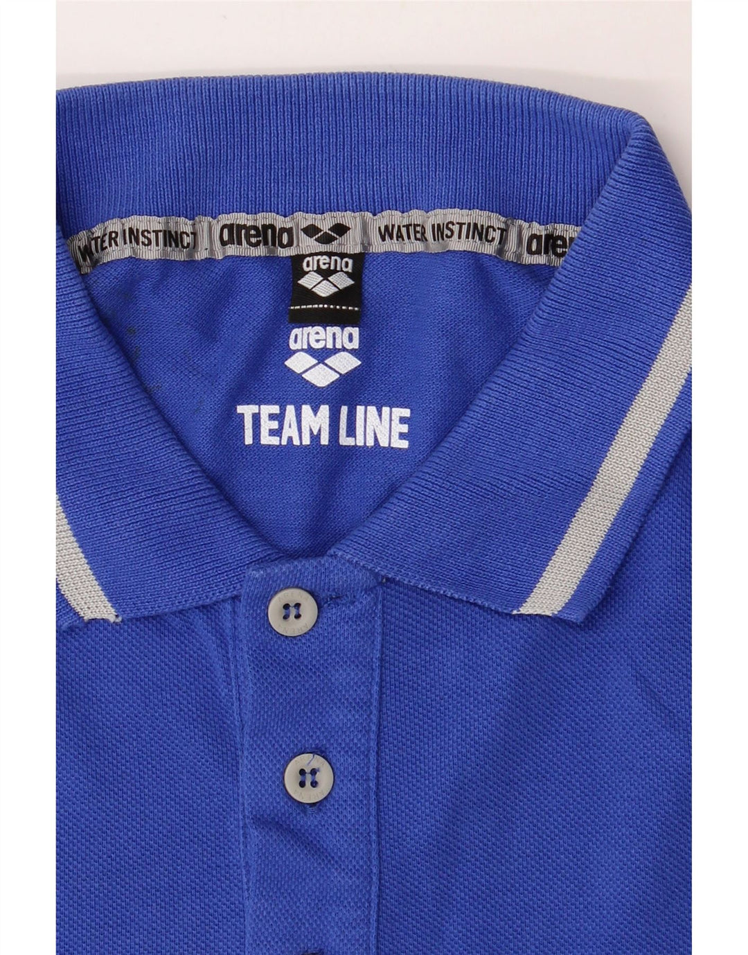 ARENA Mens Polo Shirt Small Blue Cotton Vintage Arena and Second-Hand Arena from Messina Hembry 