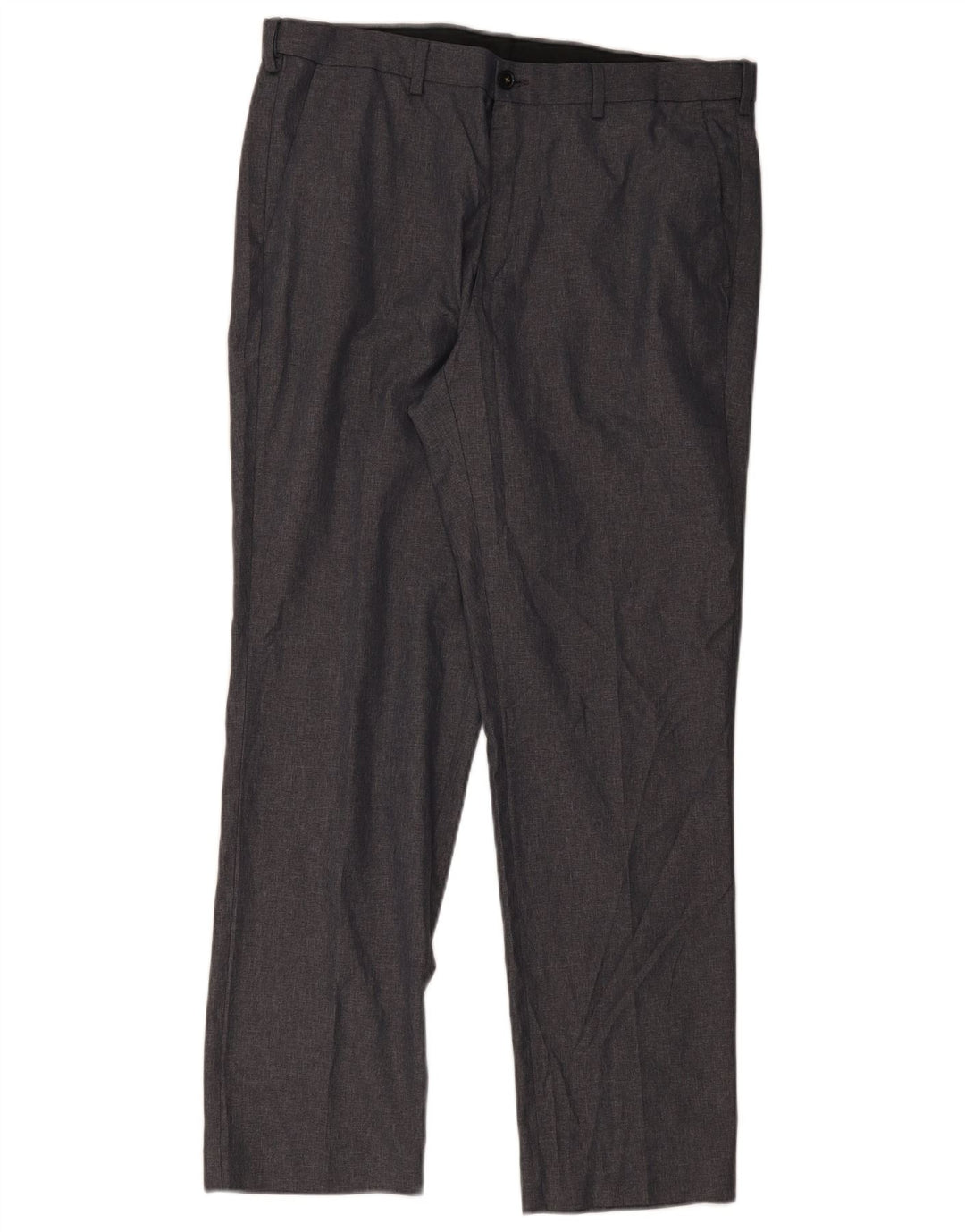 Męskie proste spodnie chino Marks & Spencer W36 L30 Szary poliester