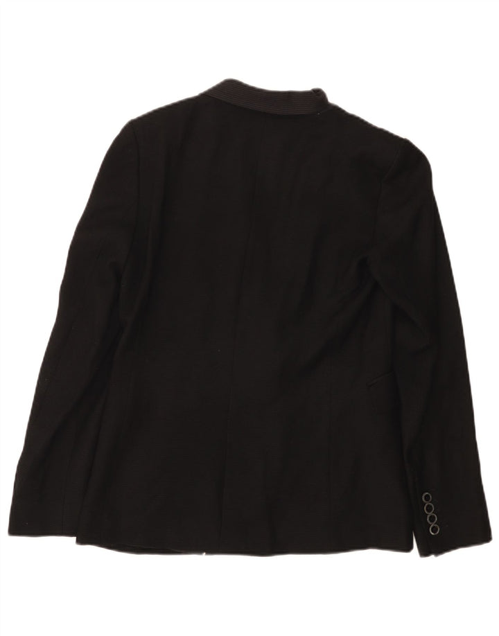 MASSIMO DUTTI Damska marynarka zapinana na 1 guzik EU 36 XS, czarna wełna