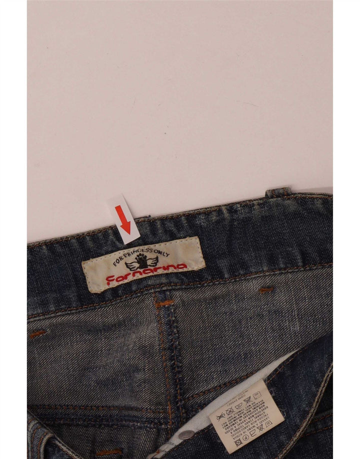 Damskie spodenki jeansowe Fornarina W30 Średnioniebieskie, bawełniane