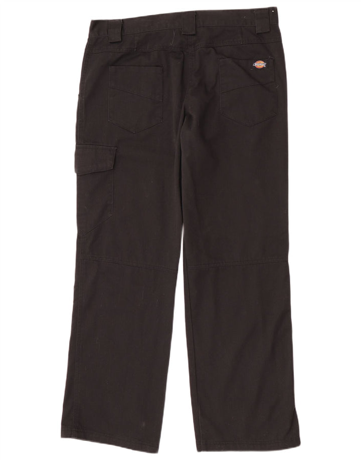 Spodnie damskie Dickies Straight Cargo UK 14 Large W32 L30 Czarny poliester