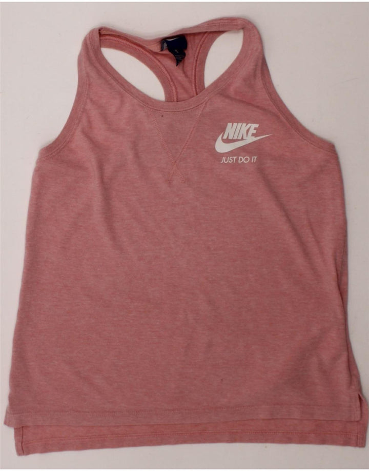 NIKE Girls Vest Top 12-13 Years Large Pink Polyester Vintage Nike and Second-Hand Nike from Messina Hembry 
