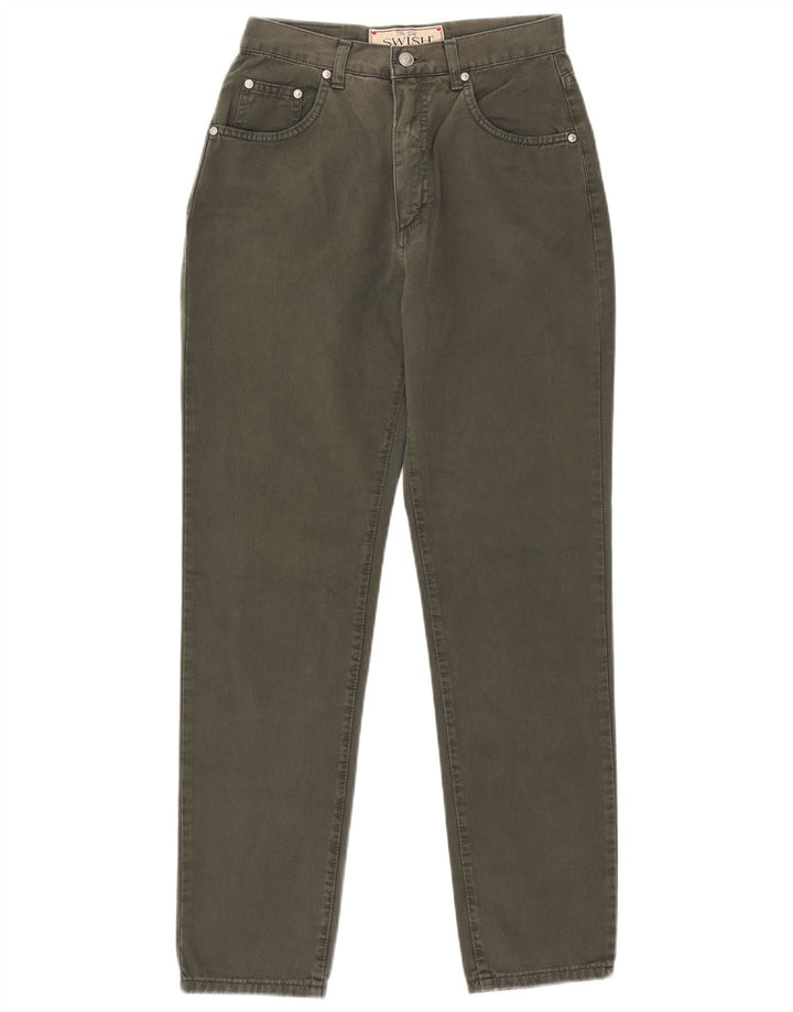 Damskie zwężane dżinsy Swish W29 L29, bawełna khaki