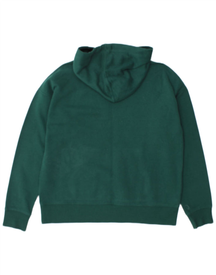 Męski sweter z kapturem Dkny z grafiką, średnio zielony, bawełniany