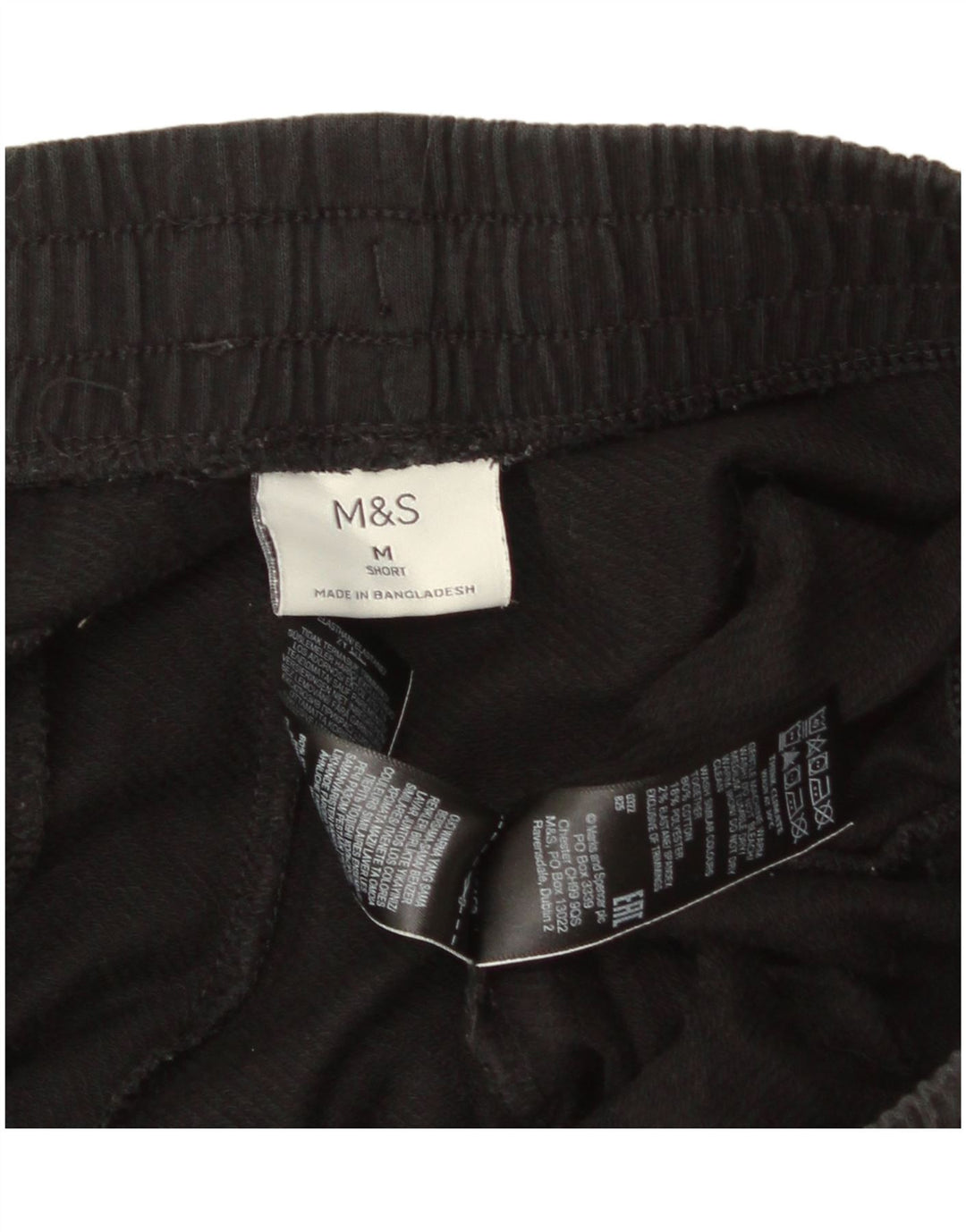 Męskie spodnie dresowe Marks & Spencer, średniej wielkości, czarne, bawełniane