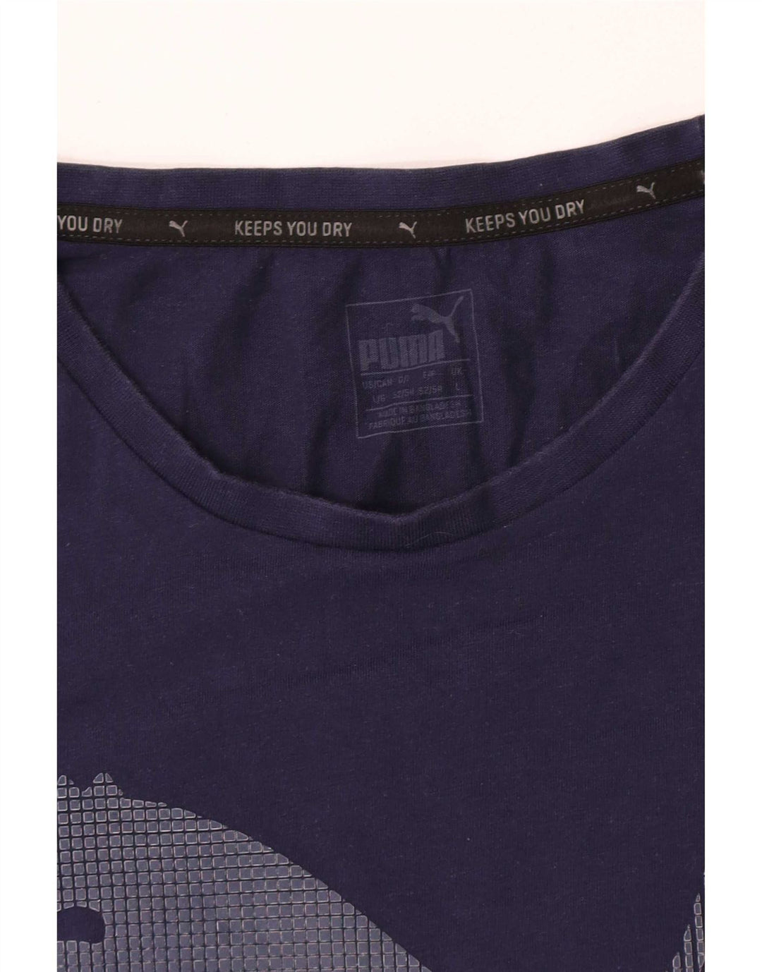 Męski T-shirt Puma z grafiką, duży, granatowy