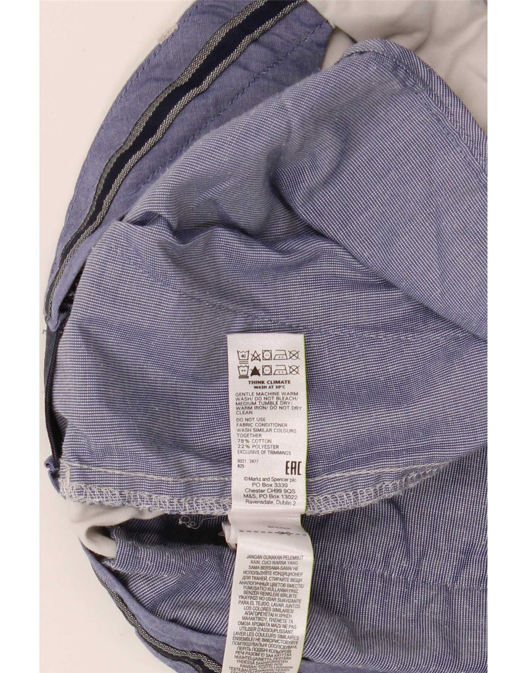 Męskie spodenki Chino Marks & Spencer W36, duże, szare, bawełniane