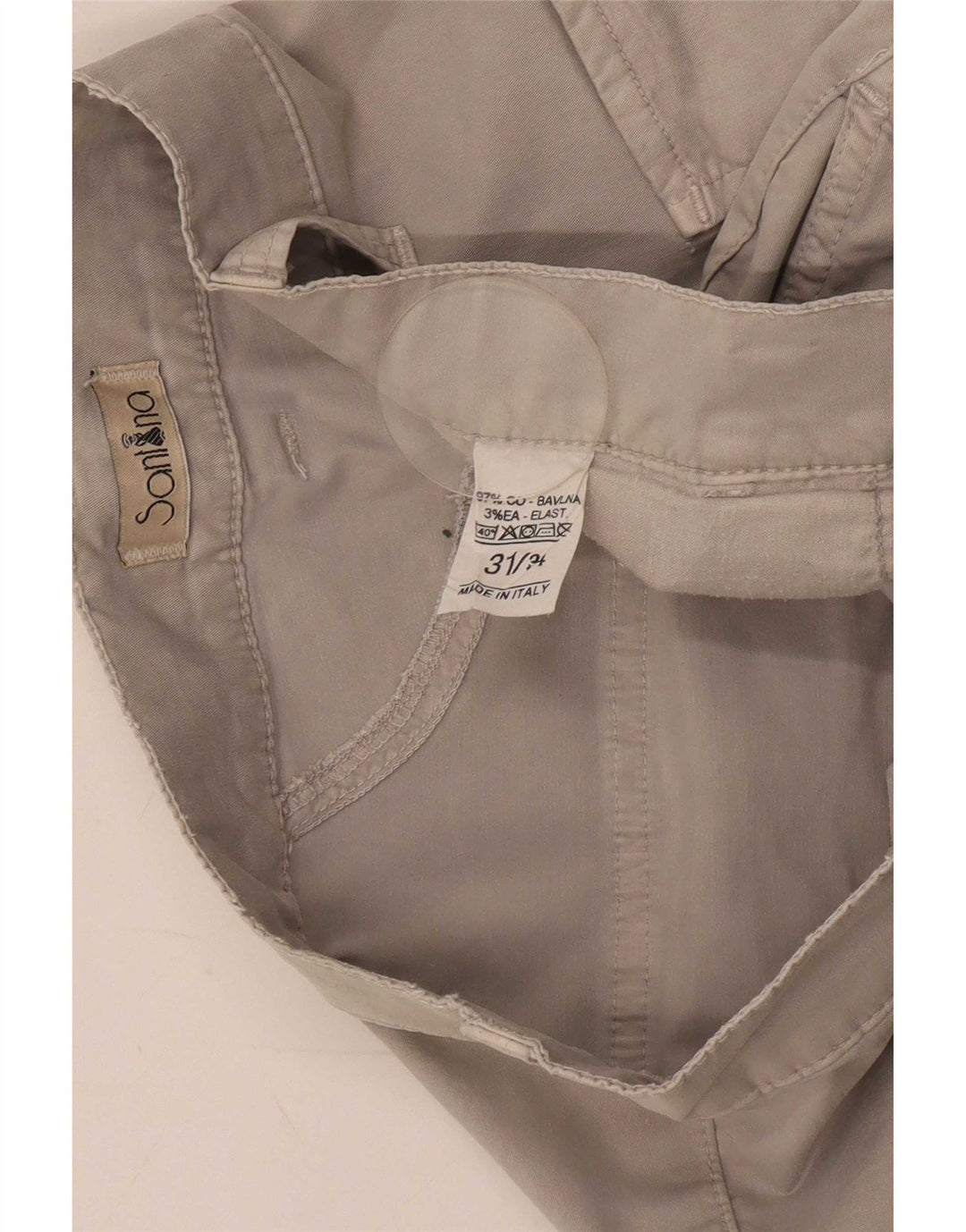 Męskie spodnie cargo w stylu vintage W31 L30 Szara bawełna