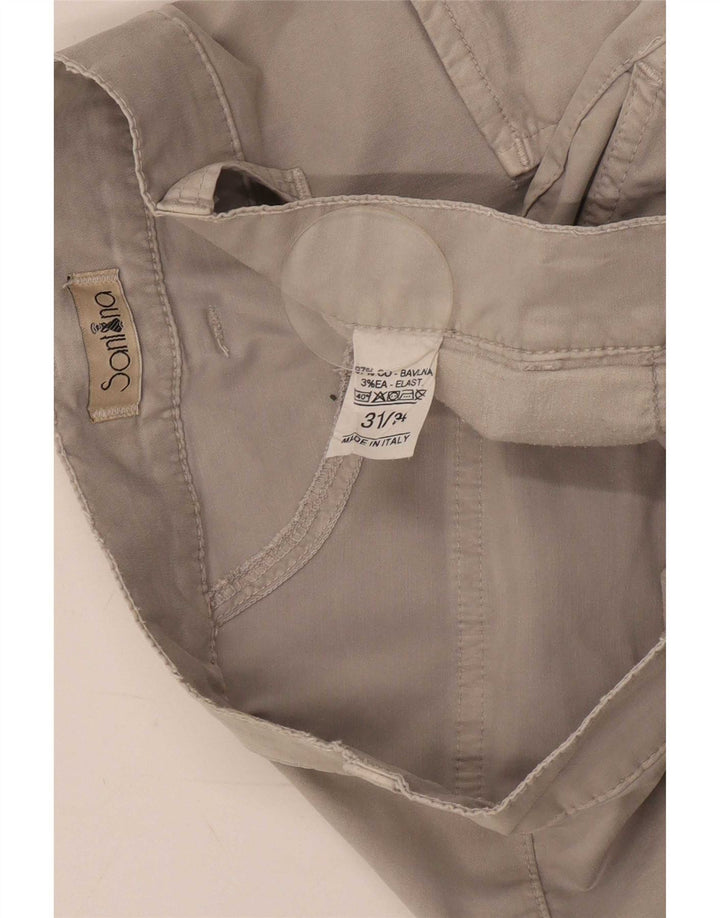 Męskie spodnie cargo w stylu vintage W31 L30 Szara bawełna