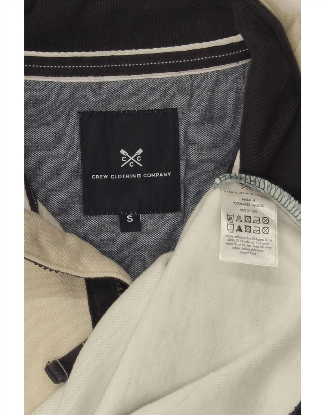 CREW CLOTHING Męski sweterek dresowy, mały, wielokolorowy, z blokami kolorów