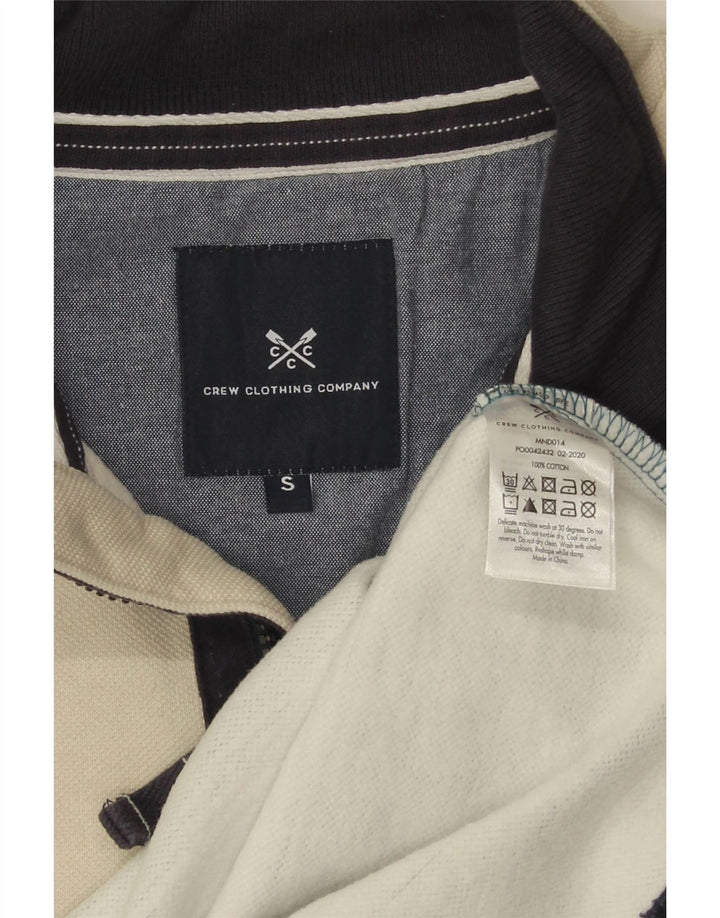 CREW CLOTHING Męski sweterek dresowy, mały, wielokolorowy, z blokami kolorów