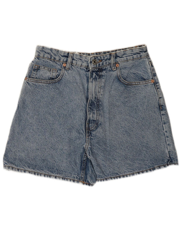 Damskie spodenki jeansowe Zara EU 40 Medium W30, niebieska bawełna