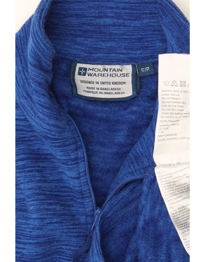 MOUNTAIN WAREHOUSE Męski sweter polarowy z zamkiem błyskawicznym, mały, w niebieskie plamki