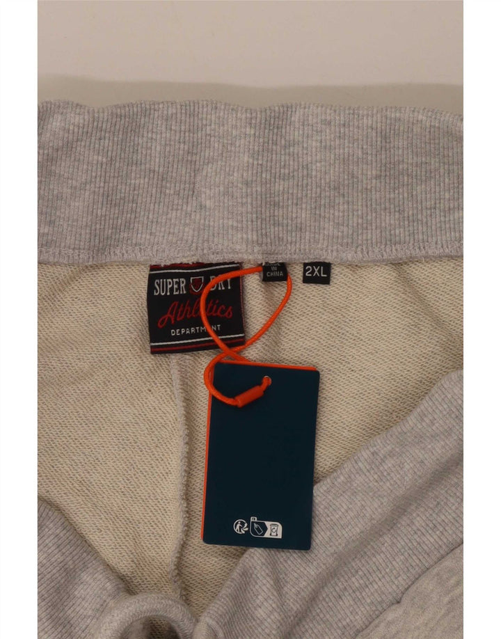 Męskie spodenki sportowe Superdry 2XL Szara bawełna