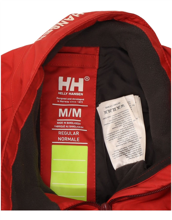 Damska kurtka wiatrówka HELLY HANSEN z grafiką UK 14, średni czerwony poliester