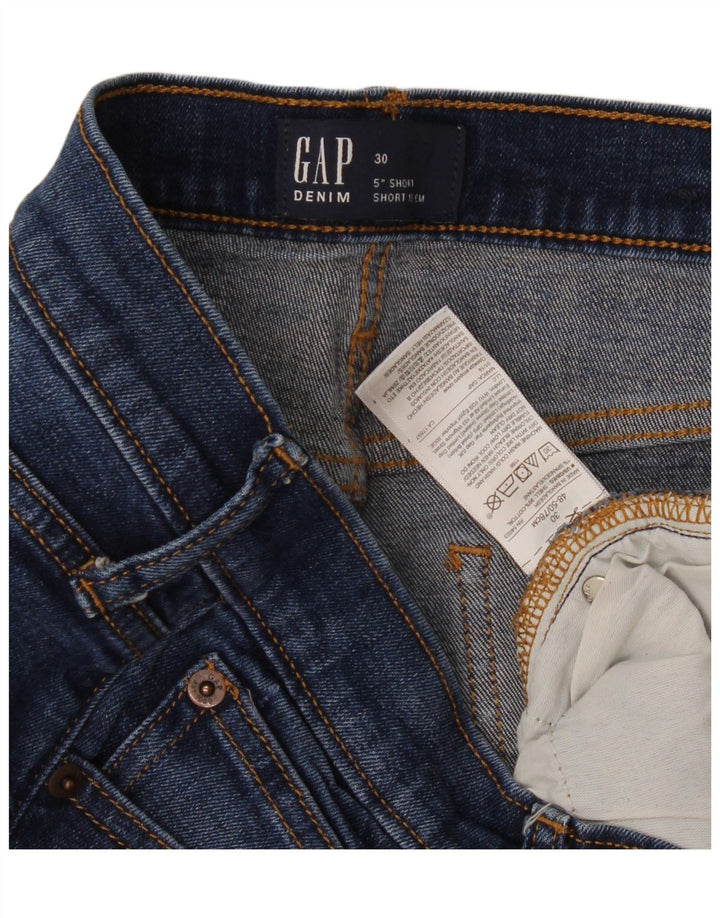 Damskie spodenki jeansowe Gap W30 Średnioniebieskie, bawełniane