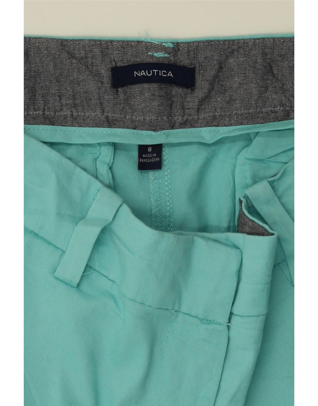 NAUTICA Womens Chino Shorts US 8 Medium W32  Turquoise Cotton Vintage Nautica and Second-Hand Nautica from Messina Hembry 