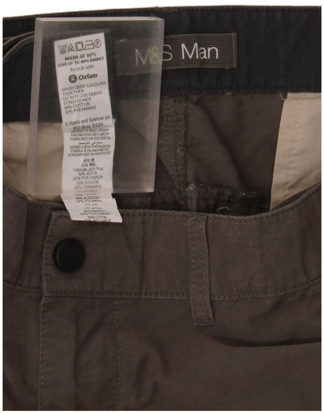 Męskie spodenki cargo Marks & Spencer W42 2XL Szara bawełna