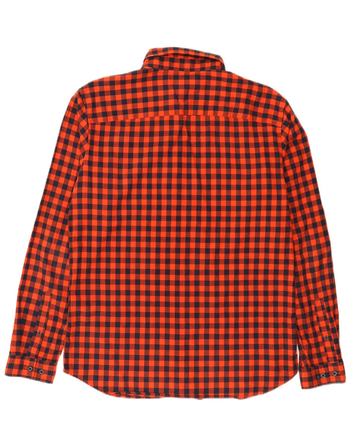 Koszula męska Jack & Jones o dopasowanym kroju XL, czerwona, bawełniana w kratkę