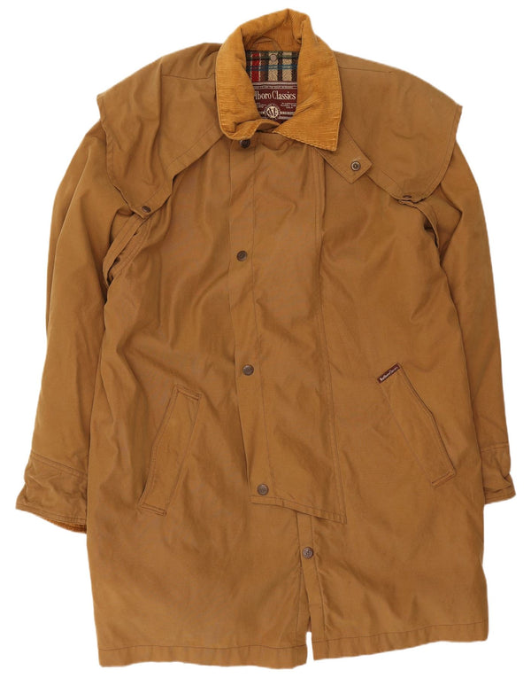 Marlboro Classics Męski płaszcz Capelet UK 40 Large Beżowa bawełna