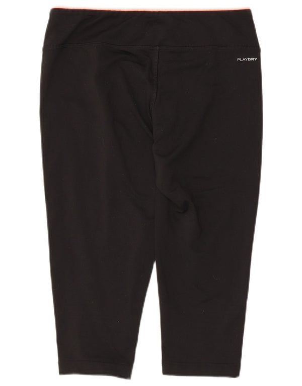 Damskie dopasowane legginsy Reebok Capri UK 14, średni czarny poliester