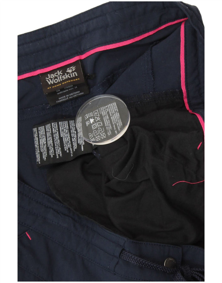 Damskie spodenki chino JACK WOLFSKIN UK 16, duże, W36, granatowe, poliamidowe