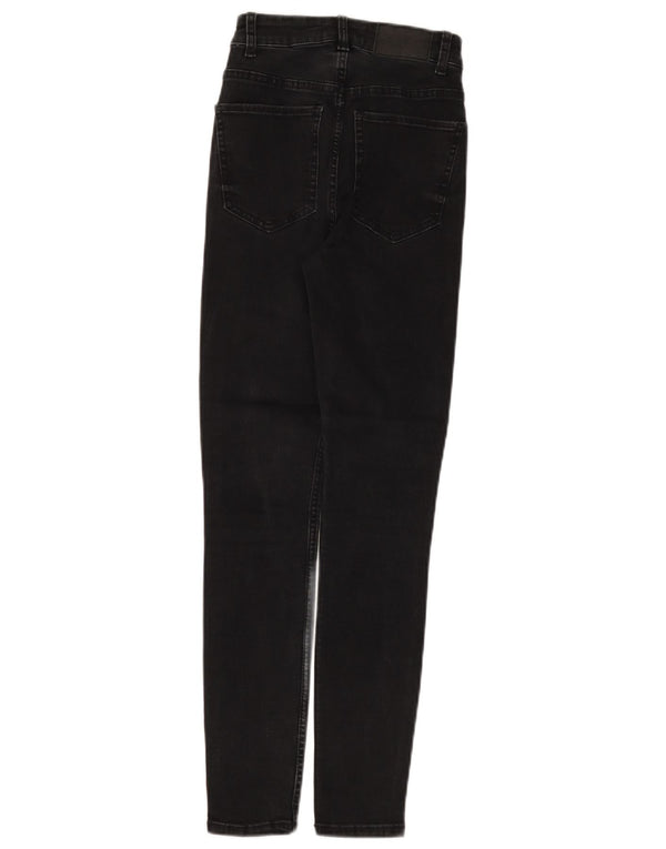 Damskie jeansy obcisłe Zara EU 32 2XS W22 L26 Czarne bawełniane