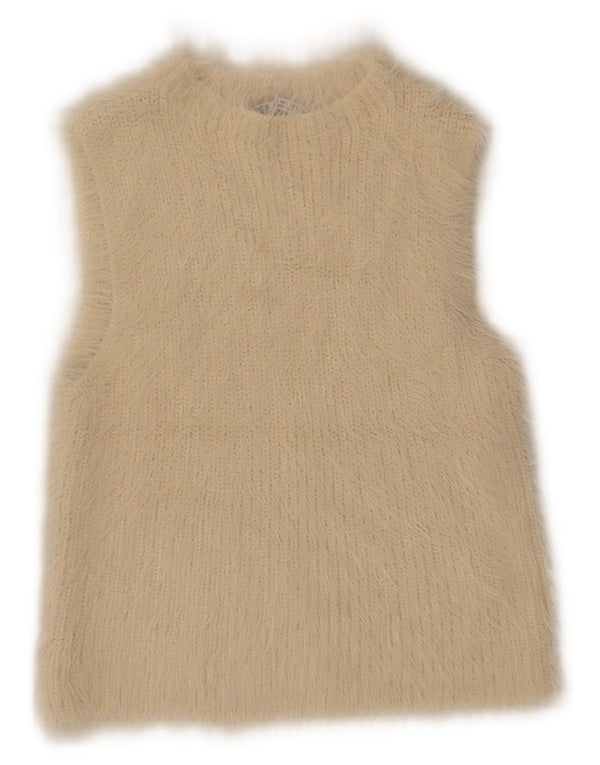 Damski podkoszulek Zara Crop Vest UK 14, duży, beżowy poliamid
