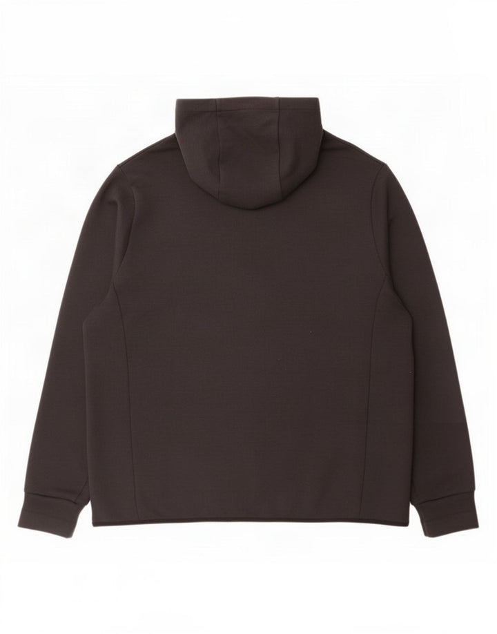 Adidas Męski sweter z kapturem i zamkiem błyskawicznym 2XL Czarny poliester