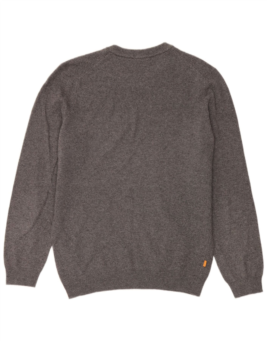 Męski sweter Timberland z okrągłym dekoltem, średnioszara wełna