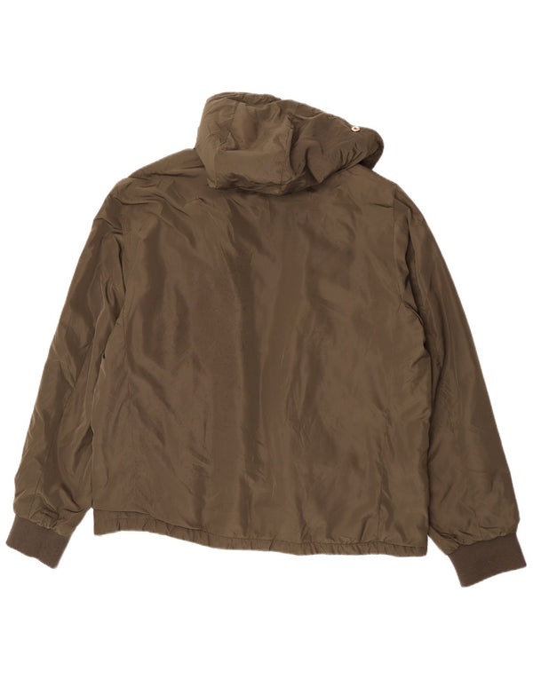 Męska kurtka bomberka z kapturem Zara UK 44 2XL Khaki Poliester