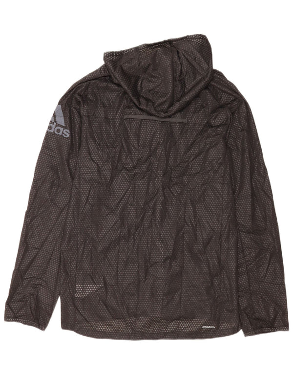 Adidas Męska kurtka przeciwdeszczowa z kapturem Climawarm UK 38 Medium Black Spotted