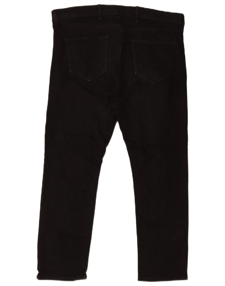 Marks & Spencer Męskie jeansy slim W38 L29 Czarne bawełniane