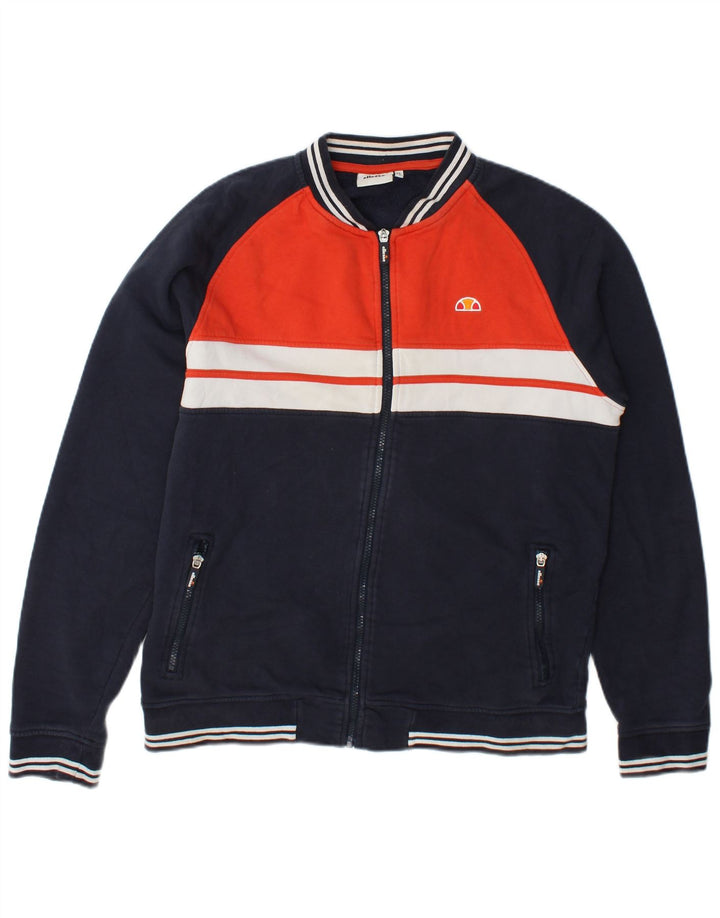 Męska kurtka dresowa Ellesse XL, granatowa, bawełniana w bloki kolorów