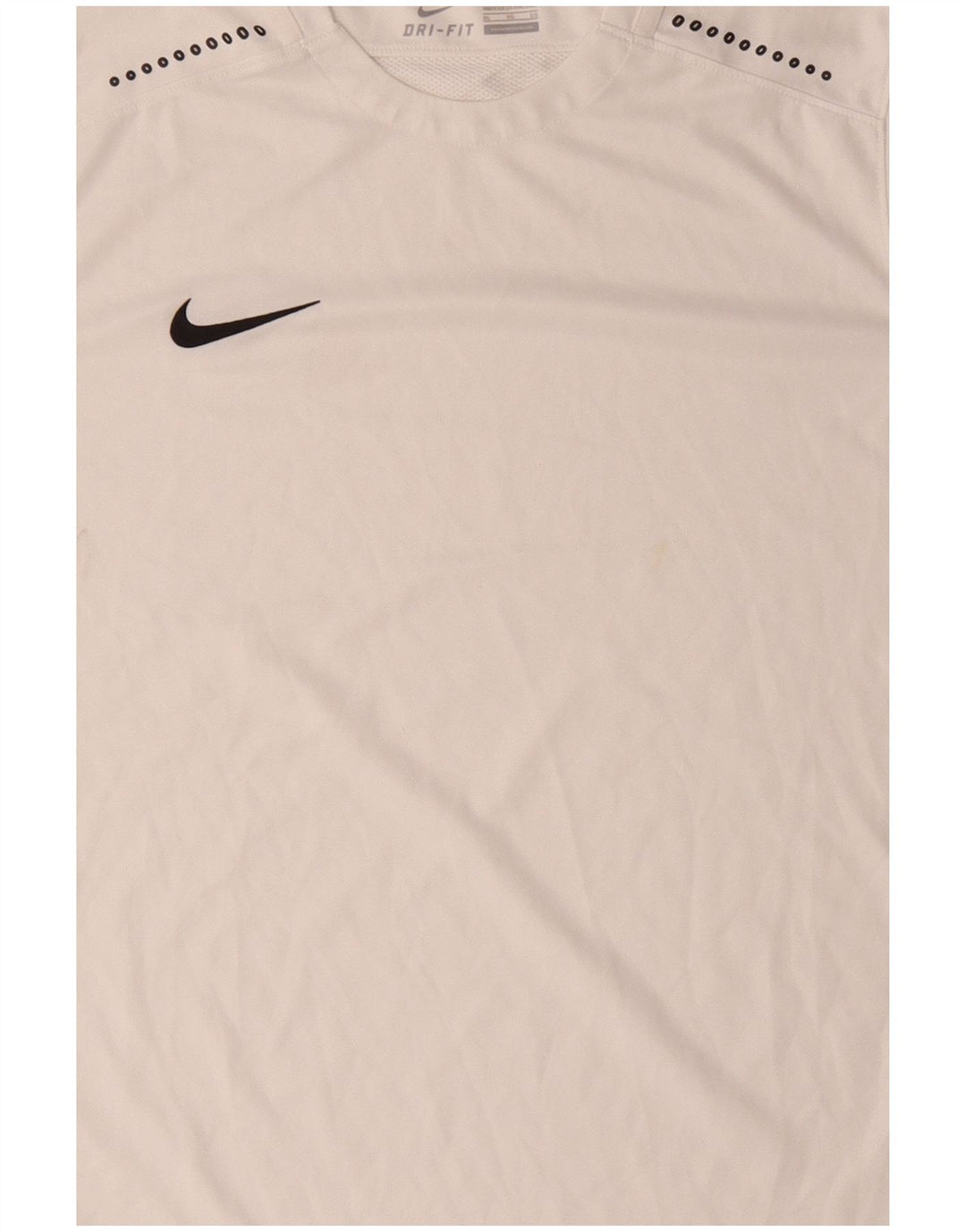Męski T-shirt NIKE Dri Fit, top XL, biały poliester z blokami kolorów