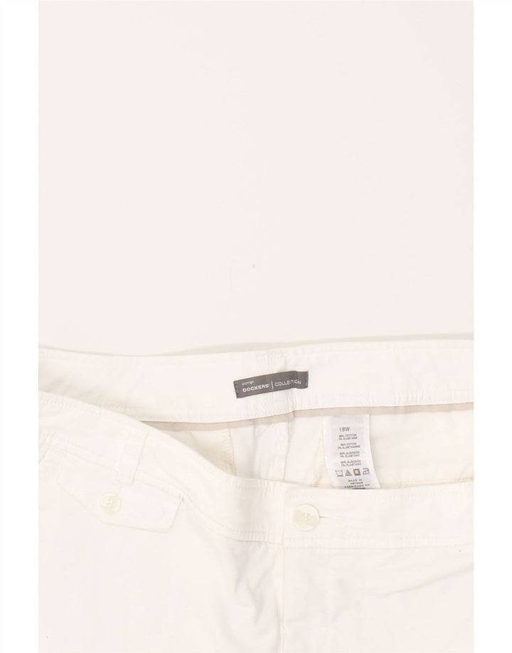 DOCKERS Womens Chino Shorts W36 XL White Cotton Vintage Dockers and Second-Hand Dockers from Messina Hembry 