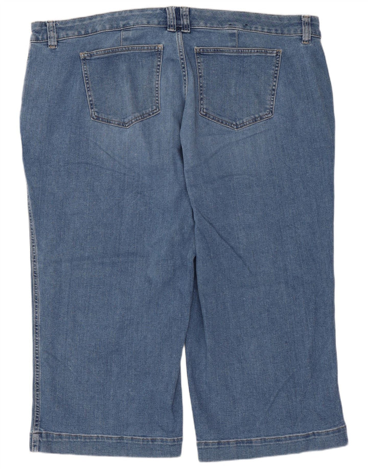 Damskie dżinsy Capri Chaps US 22 3XL W44 L21 Niebieska bawełna