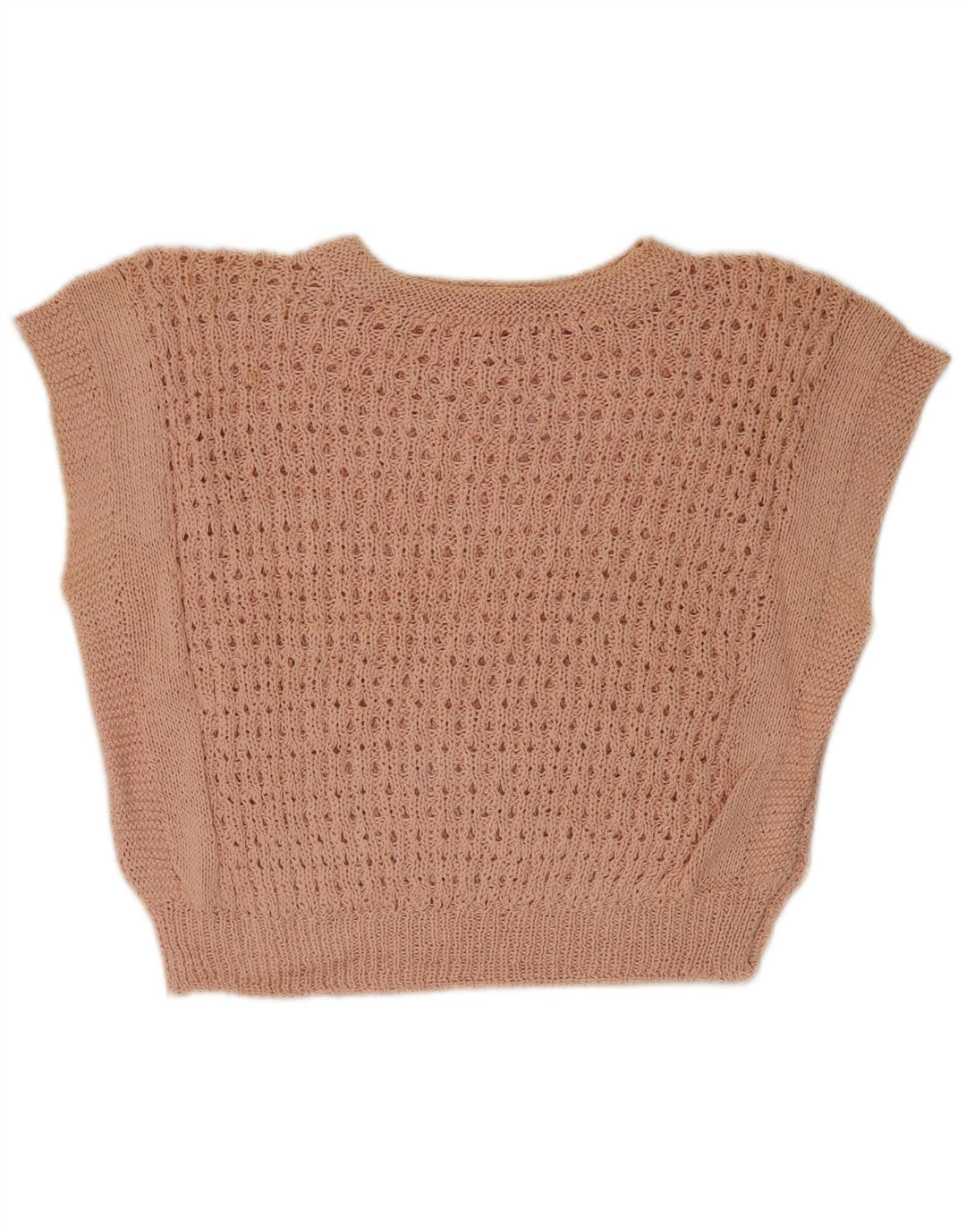 Vintage damski podkoszulek typu Crop Vest UK 12, średni róż