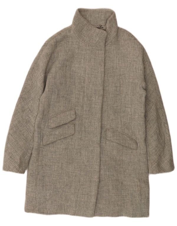 J. CREW Płaszcz damski US 6, średnioszary, wełniany