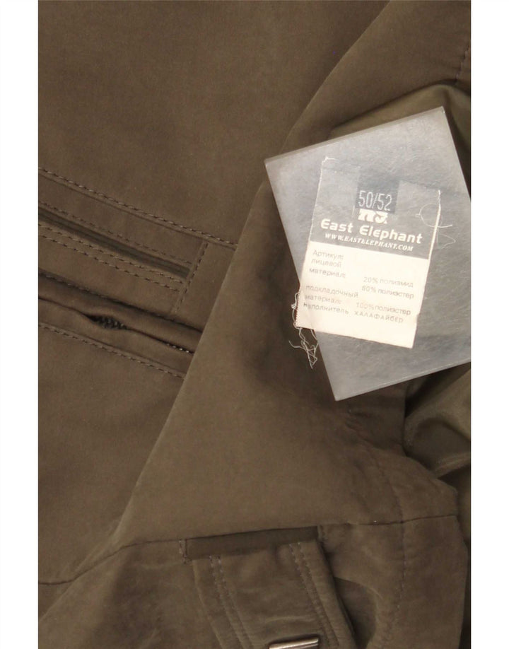 Męska kurtka wiatrówka Vintage IT 50, duża, khaki, poliamid