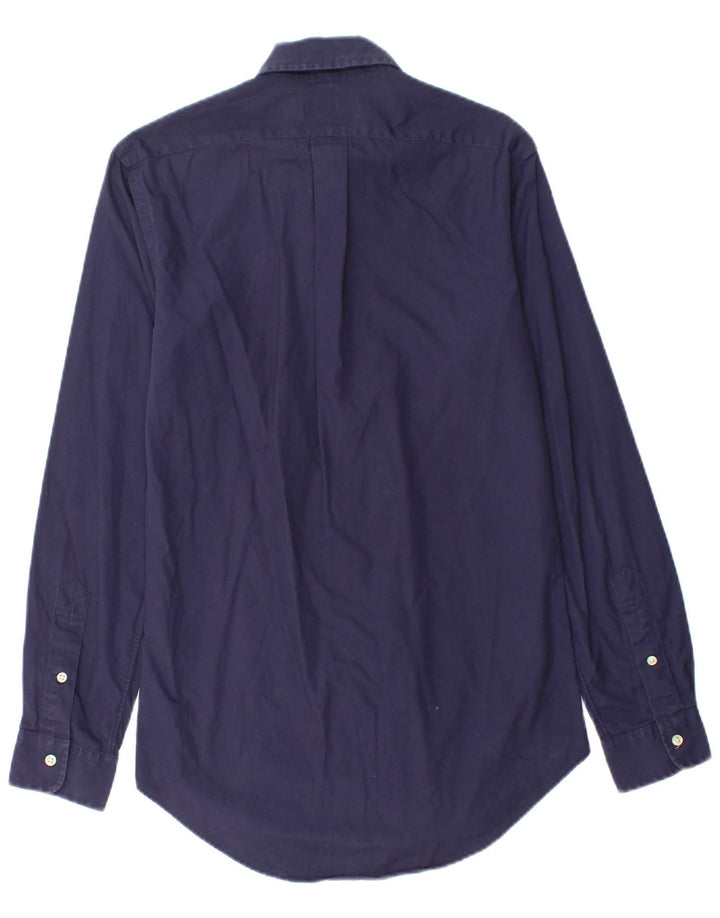 POLO RALPH LAUREN Męska koszula o dopasowanym kroju XS, granatowa, bawełniana