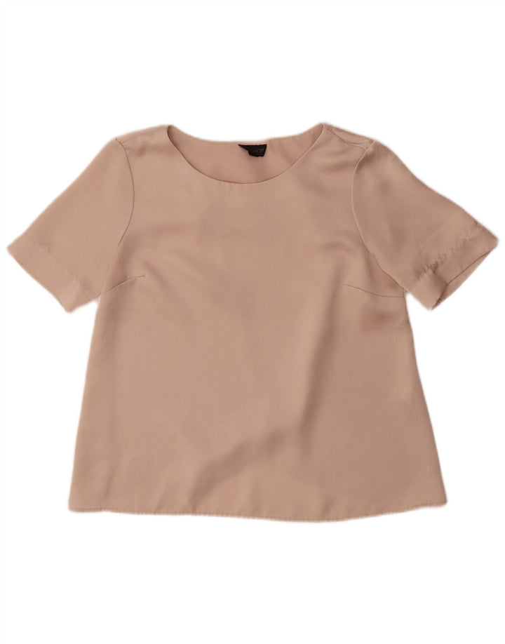 Damska bluzka oversize Topshop Top UK 10, mała, beżowa, poliester