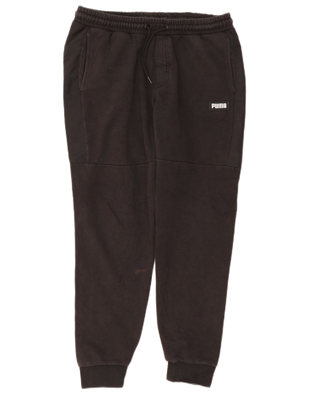 Męskie spodnie dresowe Puma Joggers, średnia czarna bawełna